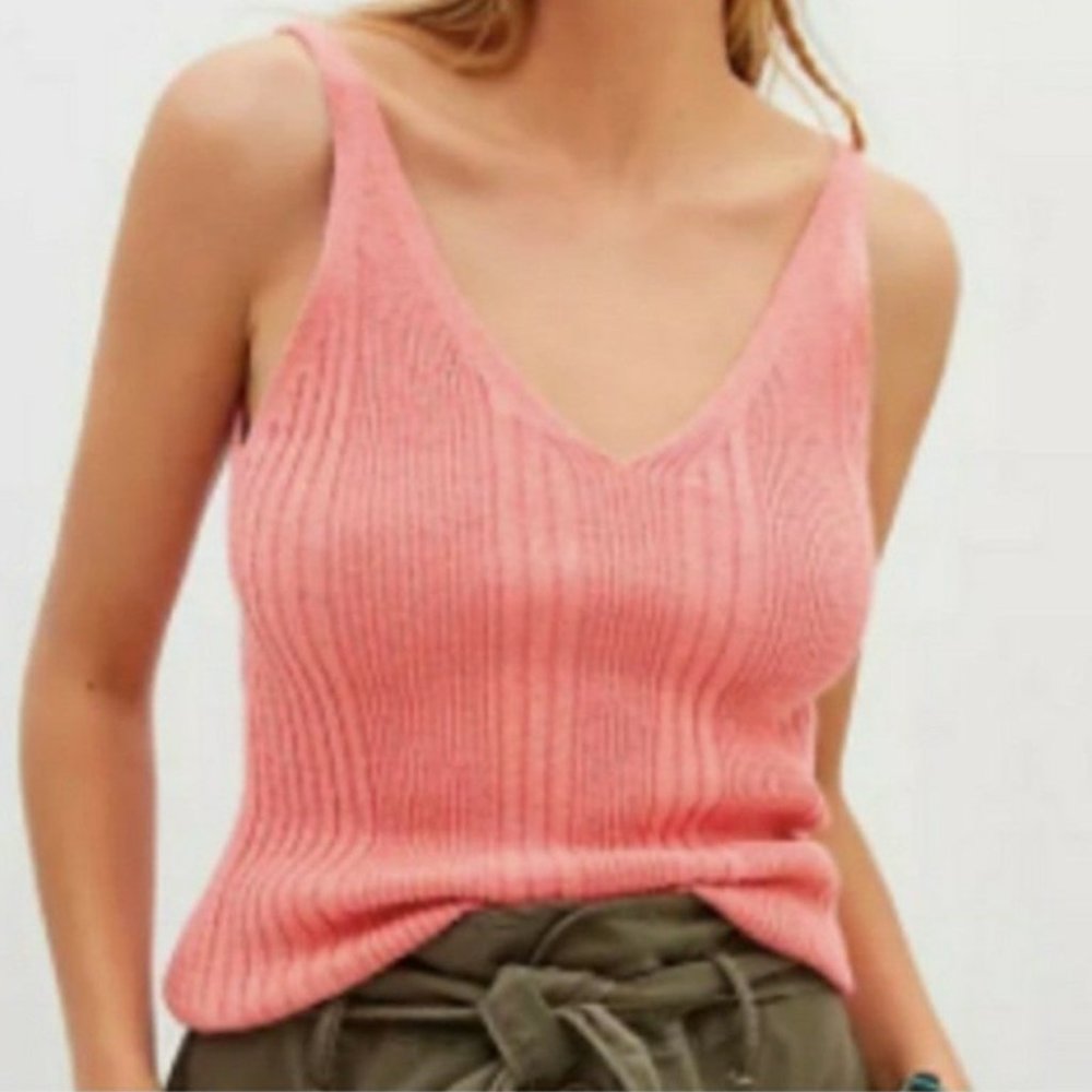 Anthropologie Coral Sweater Tank